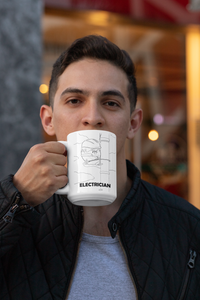 Electrician| 11oz or 15oz | Funny Occupational Coffee Mug, Humorous Quote Coffee Mug, Tea Mug