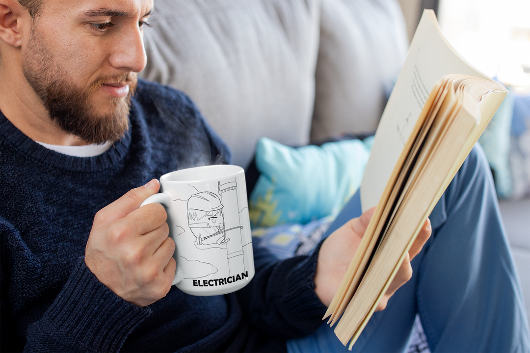 Electrician Coffee Mug | White Coffee Mug | Tracy Taylor Books