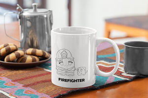 Firefighter| 11oz or 15oz | Funny Occupational Coffee Mug, Humorous Quote Coffee Mug, Tea Mug