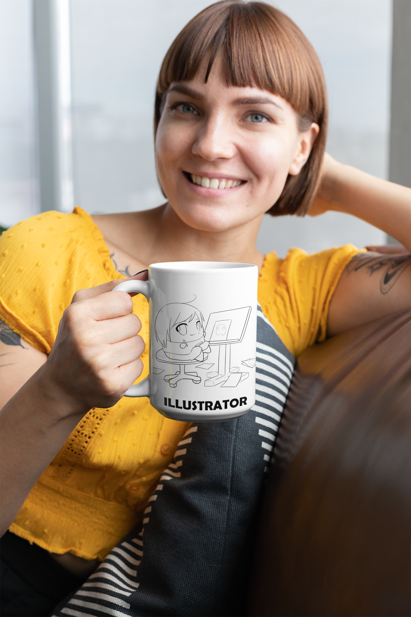 Illustrator| 11oz or 15oz | Funny Occupational Coffee Mug, Humorous Quote Coffee Mug, Tea Mug
