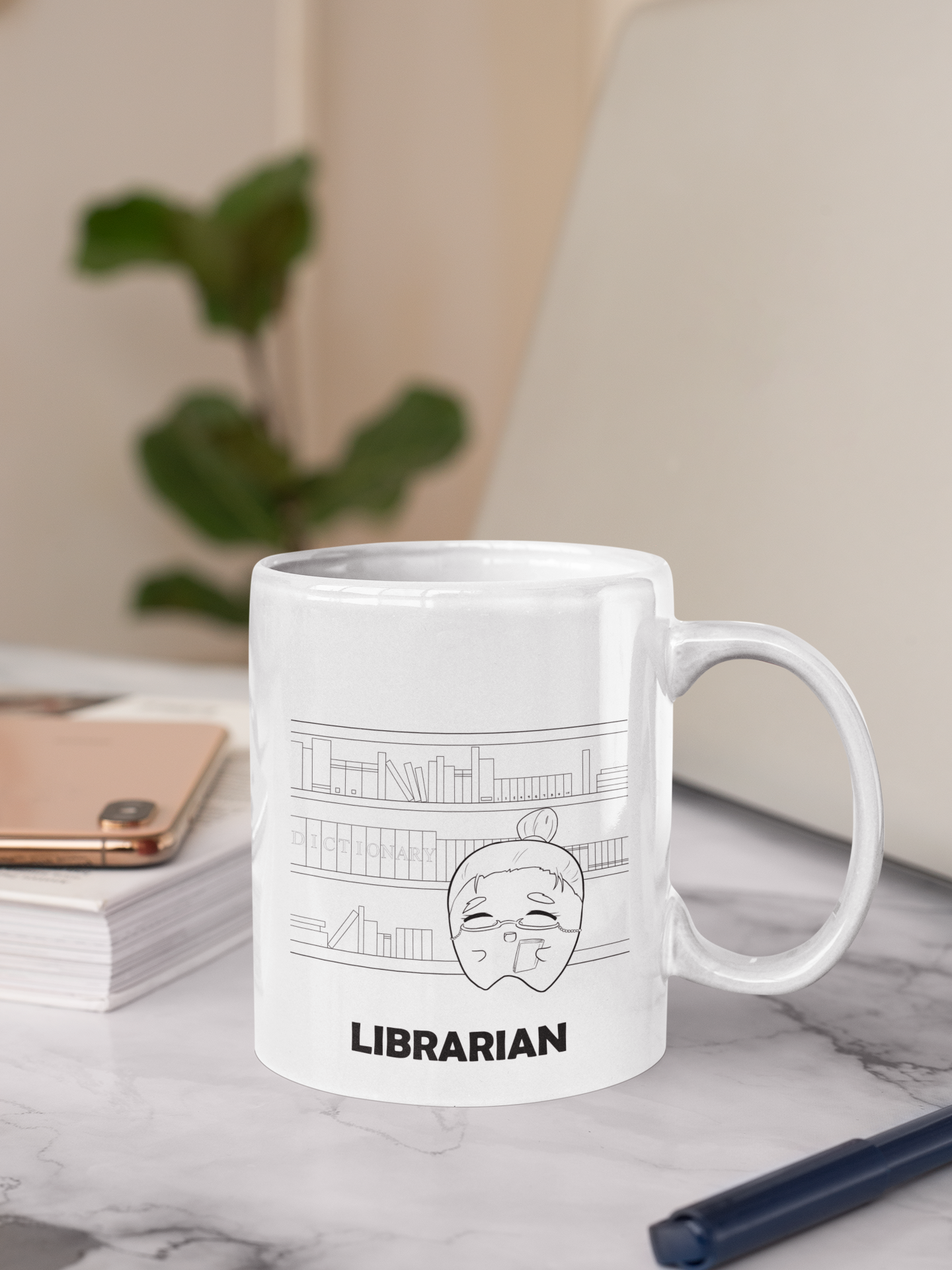 Librarian| 11oz or 15oz | Funny Occupational Coffee Mug, Humorous Quote Coffee Mug, Tea Mug