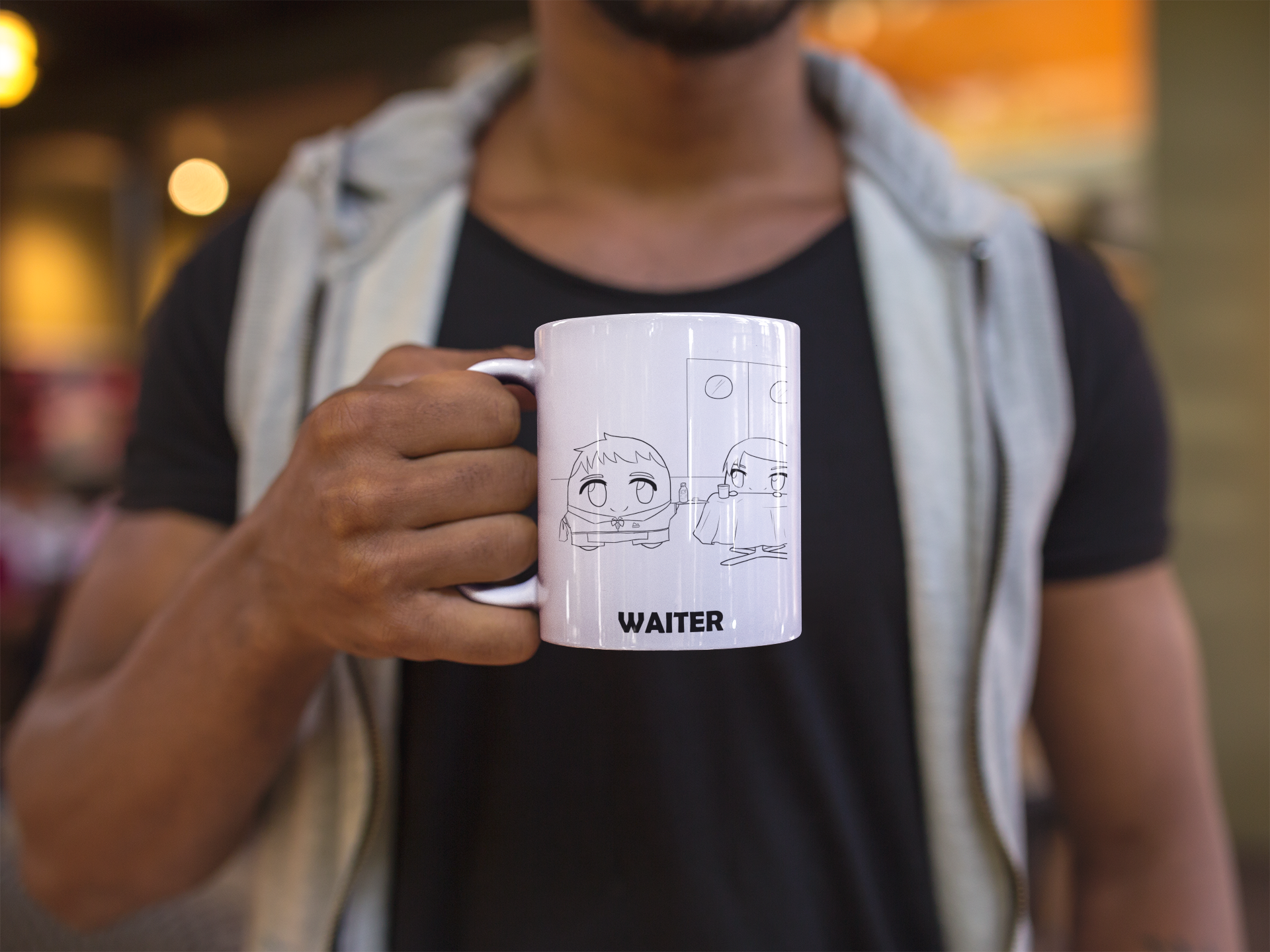 Waiter | 11oz or 15oz | Funny Occupational Coffee Mug, Humorous Quote Coffee Mug, Tea Mug