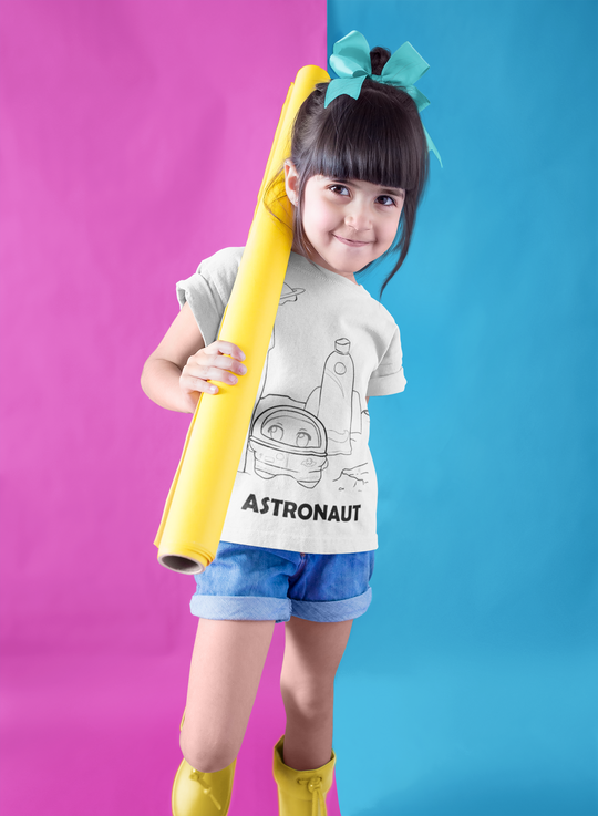Youth Astronaut Short Sleeve T-Shirt for Boys and Girls