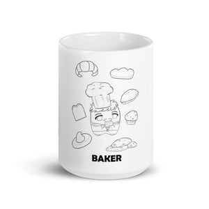 Baker's Mug | 11oz and 15 oz | Coffee Mug & Tea Cup